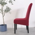 thumbnail image 4 of Skksst Textured Dining Chair Slipcover Jacquard Extra Large Banquet Home Seat Cover, 4 of 7