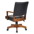 thumbnail image 5 of OSP Home Furnishings Deluxe Wood Bankers Office Chair in Black Faux Leather, 5 of 5