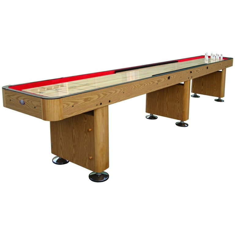 Playcraft 12' Honey Oak Woodbridge Shuffleboard Table