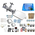 thumbnail image 2 of INTBUYING Silk Screen Printing Press Kit 4 Color 1 Station Screen Printing Machine with Press Consumables, 2 of 8