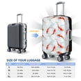 thumbnail image 5 of Goofa Koi Fish Corals,Spring Summer Pattern Luggage Covers For Suitcase,Suitcase Cover Protector Fit 18-32 Inch Luggage-Small, 5 of 9