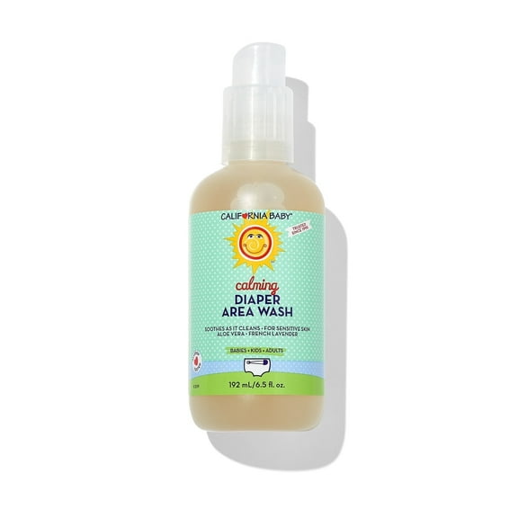 California Baby Diaper Spray | Cleans Better Than Baby Wipes | Gentle Alternative to Wet Wipes | Soothing Aloe | Diaper Bag Essentials | 6.5 oz.