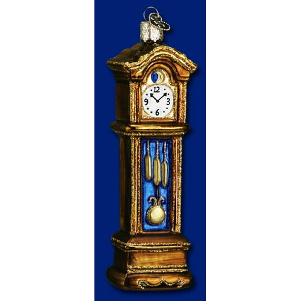 Grandfather Clock Old World Christmas Glass Ornament 32034 FREE BOX