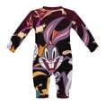 thumbnail image 5 of Looney Tunes Cartoons Baby Long Sleeve Footless, Infant Playsuit Romper Jumpsuits for Boys Girls, 5 of 8