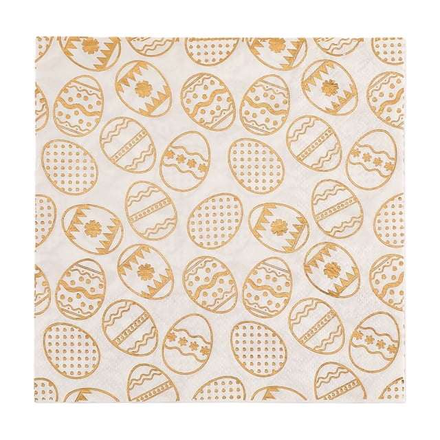 Easter Paper Napkins 20 Count Multicolor Egg Theme 12.5 cm x 12.5 cm For Easter Table Decorations Birthday Parties