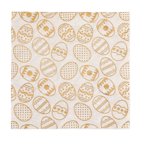 Deeceymbur 20 Pack Easter Egg Themed Colorful Paper Napkins Disposable Party Table Decor Absorbent for Celebrations