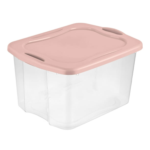 Sterilite Plastic 70 Qt. EZ Carry Blush Pink