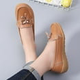 thumbnail image 4 of Women Penny Loafer Casual Comfort Slip on Shoes Walking Flat Driving Wide Width Shoes Ladies, 4 of 15