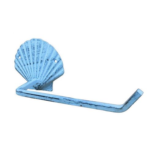 Handcrafted Nautical Decor Shell Wall Mounted Toilet Paper Holder