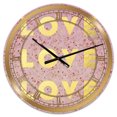thumbnail image 1 of DesignArt Amour, Amour, Amour Grande Horloge Murale, 1 of 2