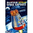 thumbnail image 2 of Retrorocket 13x18 White Modern Wood Framed Museum Art Print Titled - Battery Operated Super Apollo Space Capsule, 2 of 4