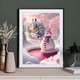 thumbnail image 3 of Pintura de diamantes 5D DIY, paisaje de Casa de muñeco de nieve de Navidad, punto de cruz, bordado de diamantes, mosaico romántico, Luna rosa, diamantes de imitación W1, 3 of 4