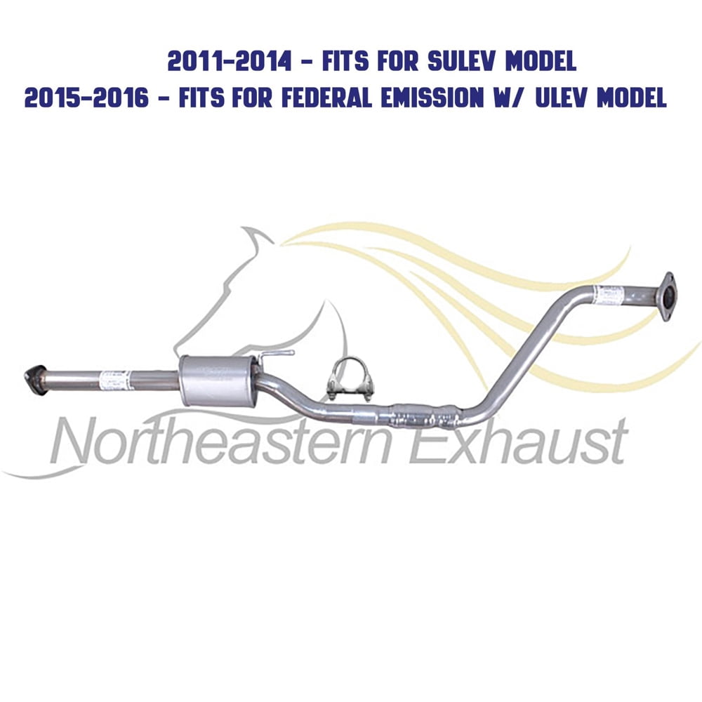 Northeastern Exhaust | Stainless Steel Exhaust Resonator Pipe Fits 2011–2016 Hyundai Elantra 1.8L Sedan | Direct-Fit Replacement