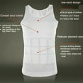 thumbnail image 3 of Ultra Lift Men Slimming Tummy Body Shaper Abdomen Control Undershirt Compression Vest Tank Top, 3 of 6