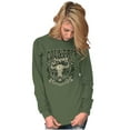 thumbnail image 3 of Country Western Bull Animal Skull Long Sleeve TShirt Men Women Brisco Brands S, 3 of 6