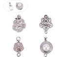 thumbnail image 1 of 4 broches de latón con cuentas de perlas y diamantes de imitación, 4 estilos diferentes para la creación de joyas, platino., 1 of 7