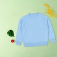 thumbnail image 5 of Toddler Girls Knit Pullover Top Solid Color Basic Sweater Kids Crewneck Casual Sweaters, 5 of 6
