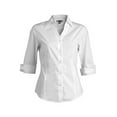 thumbnail image 3 of Ladies' Tailored V-Neck Stretch Blouse-3/4 Sleeve, 3 of 3