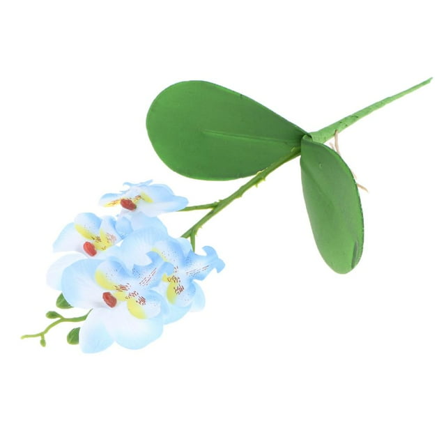 Ramo de seda mariposa artificial decoración Floral de boda azul Zulema Flores de orquídeas artificiales de seda