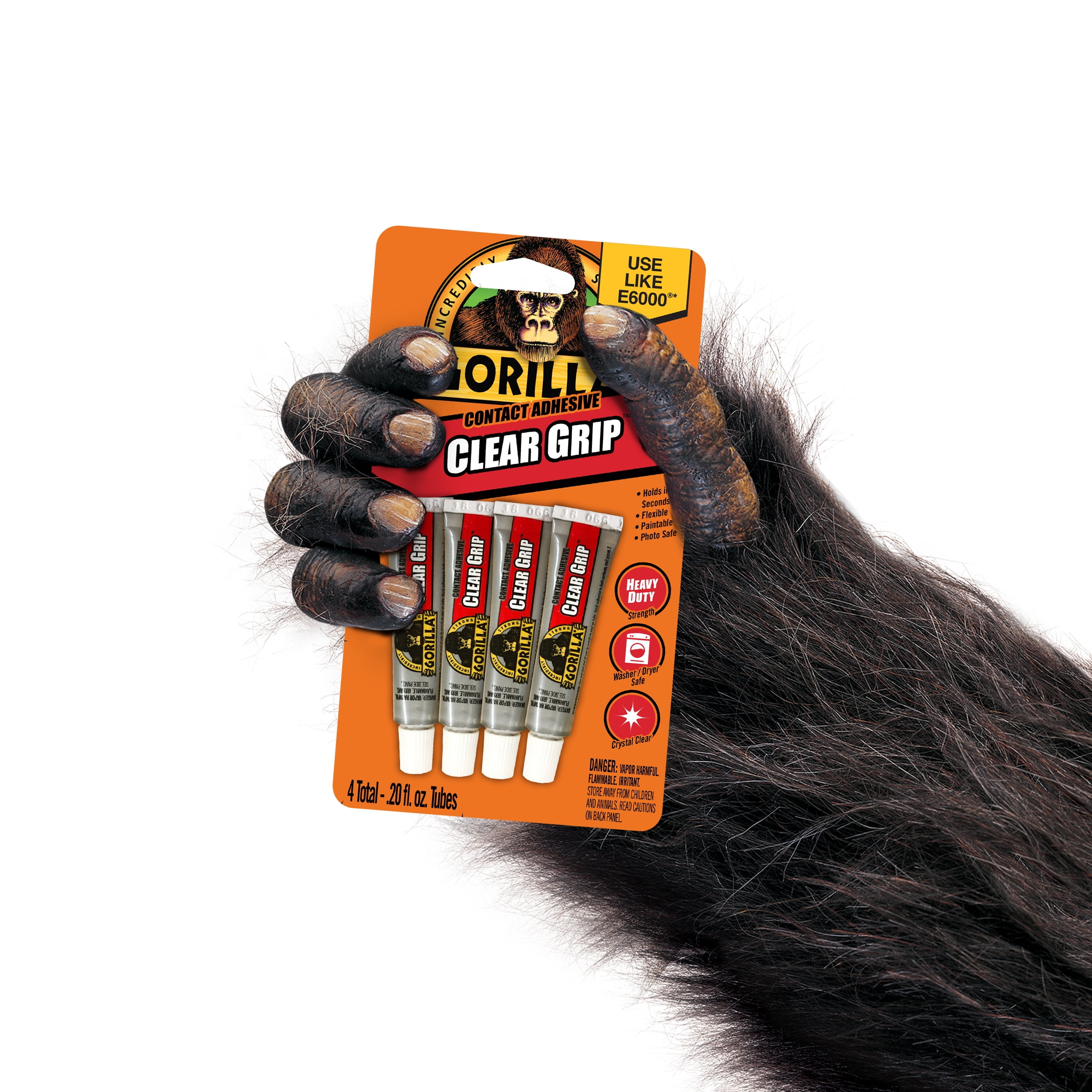 Gorilla Clear Grip Glue - Set of 4, 0.2 oz each