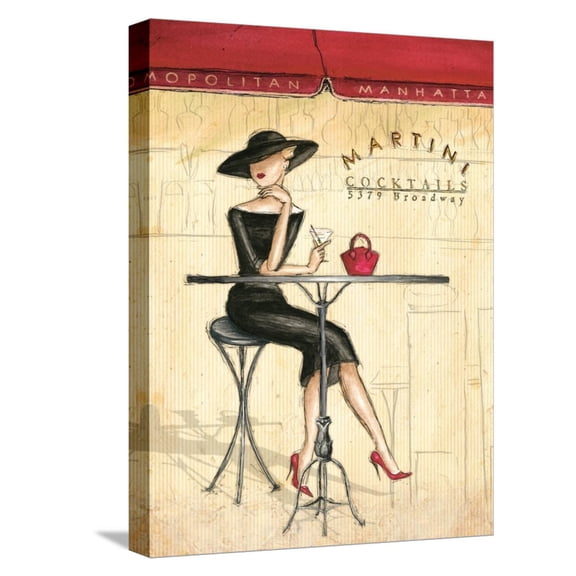 Art.com Femme Elegante III Stretched Canvas Print Wall Art by Andrea Laliberte, 12" x 16"