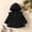 Black, variant on Swuxness Toddler Hooded Thickened Casual Jacket, Fall Long Sleeve Jacket for Kids, Toddler Solid Color Hooded SleeveThickened Zip Up Outerwear for Boys and Girls Purple, 3-6 Months