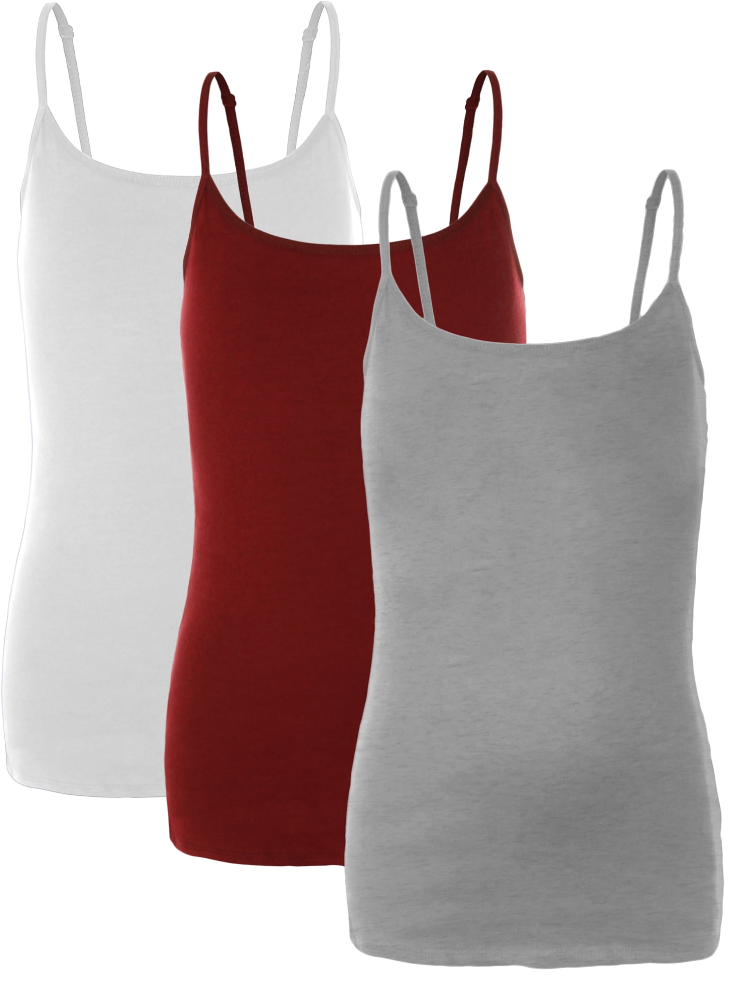 Emmalise PreTeen Training Bra Camisole Wireless Built in Fabric Support  Cami (3Pk White, Red, H Gray, Small, 60-90 lbs)