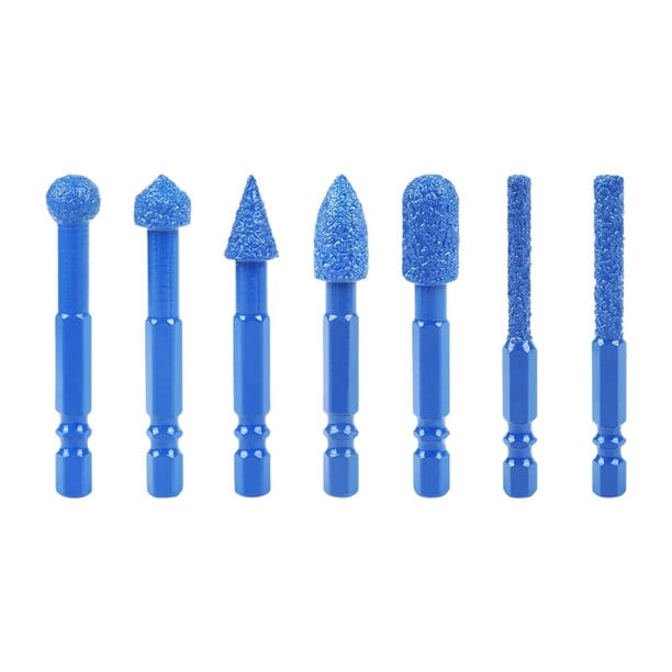broca eléctrica,Juego de brocas de diamante para perforación con núcleo de diamante seco,Broca hexagonal de 1/4" para granito cerámico,Brocas de cambio rápido para perforación de diamante