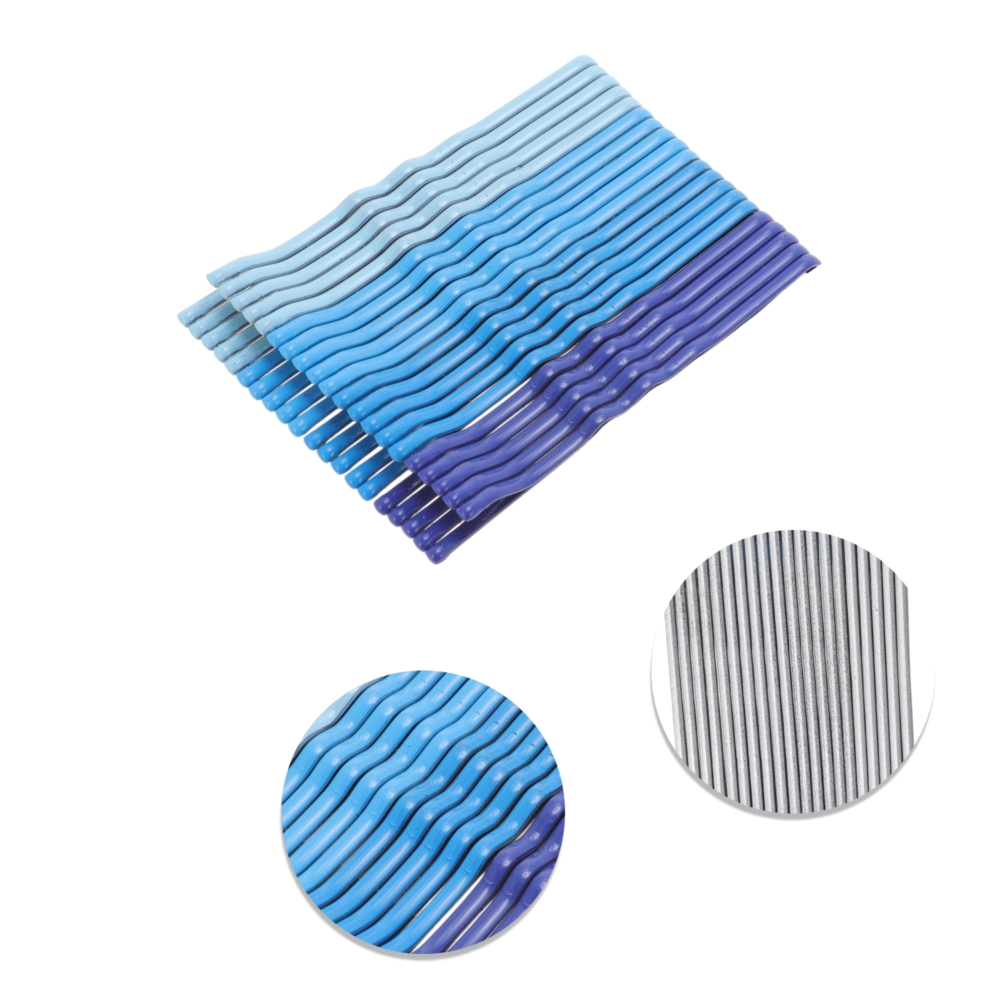 Unique Bargains 20Pcs Simple Hair Clips Hairdo Clip Set Blue