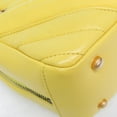 thumbnail image 5 of Pre-Owned Chanel Chevron V-stitch Women's Leather,Cotton Shoulder Bag Yellow, 5 of 20