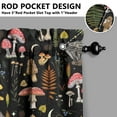 thumbnail image 5 of Rustic Autumn Mushroom Curtains 3pcs 27.5x24in, Polyester Botanical Kitchen Window Tiers and Valance, Forest Plant Design for Cabin or Holiday Decor, 5 of 6