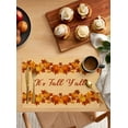 thumbnail image 2 of It's Fall Placemats Set of 4 Y'all Orange Thanksgiving Pumpkin Maple Leaf Harvest Heat Insulation Washable Place Mats, Rustic Non-Slip Table Mats for Dining Table Party Kitchen Decor,13x19 Inch, 2 of 4