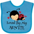 thumbnail image 3 of Inktastic Loved by My Auntie Ladybug Boys or Girls Baby Bib, 3 of 4