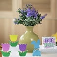 thumbnail image 4 of Spring Wooden Tulips Tiered Tray Decor, Home Farmhouse Shelf Table Decoration Set Centerpieces Gift, 4 of 8