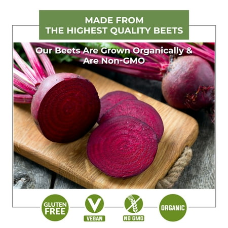 Organic Beet Root Powder - Beetroot Extract - Beet Root Juice Supplements Rich in Nitric Oxides for Energy Booster, Super Beats Flavor for Delicious Smoothie, Vegan Friendly, Water Soluble (Pack of 3)