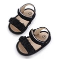 thumbnail image 4 of LNMQLPDBS Baby Girls Sandals Summer Shoes Outdoor First Walker with Lace Ruffle Decorat Toddler Girls Shoes for Summer Girls Flat Princess Shoes Non-Slip Soft Sole Lightweight Sandals, 4 of 9