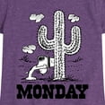 thumbnail image 3 of Peanuts - Spike Cactus Monday - Toddler & Youth Girls Short Sleeve Graphic T-Shirt, 3 of 6