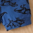 thumbnail image 6 of BULLPIANO Baby Boy Shorts Clothes Toddler Dinosaur Print Vest Tops Elastic Shorts 2Pcs Summer Outfit Set, 12-18M, 6 of 7