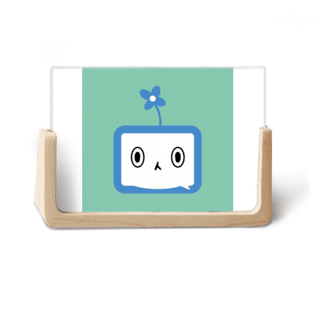 Clover Lovely Small TV Face Cartoon Photo Wooden Photo Frame Tabletop Display