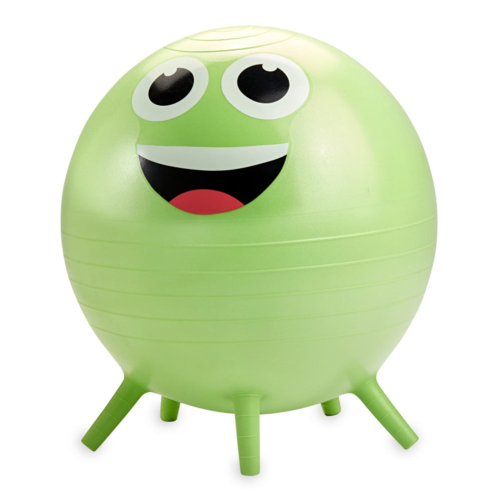 Kidnasium Stay-N-Play Ball, Green Smiley