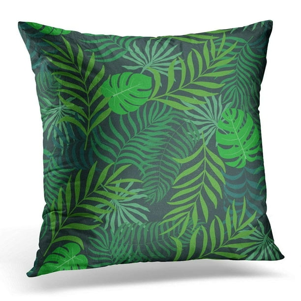 ARHOME Jungle Tropical with Palm Leaves Floral Pattern Hawaiian Pillow