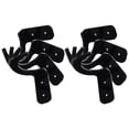 thumbnail image 1 of Minkissy Baseball Bat Racks 4 Pairs for Wall Display in Black Acrylic and Metal, 1 of 8
