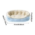 thumbnail image 3 of CSStudio Round Plaid Pet Bed, All Season Soft Cushioned Cat Dog Bed, Anti- Washable Raised Rim Pet Sleeping Nest for Small Medium Cats & Dogs Indoor Use, 3 of 9
