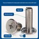 thumbnail image 2 of Tornillo de cabeza plana Phillips M2/M3 niquelado Tornillo de cabeza plana grande M4 Tornillo de cabeza plana grande para computadora M5/M6 100 piezas, 2 of 3