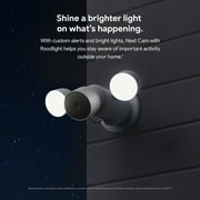 Google Nest Cam with Floodlight (Snow) Surveillance Camera
