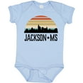 thumbnail image 3 of Inktastic Jackson Mississippi Skyline Retro Boys or Girls Baby Bodysuit, 3 of 5