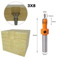 thumbnail image 4 of Redcolurful 8mm Shank Hss Woodworking Countersunk Router Drill Bit Fixing Screw Extractor For Wood Milling Cutter, 4 of 8