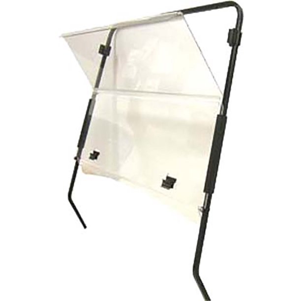 EZGO TXT Golf Cart (Clear) Folding Flip Impact Modified Windshield