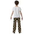 thumbnail image 4 of FORMRS Kids Pajama Pants with Pockets Size 6-8Y Boys Lounge Sleep Bottoms, Black Geometric, 4 of 8