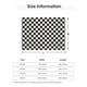 thumbnail image 5 of Fotbe Black and White Checkerboard Manta de Franela con Estampado, Manta Ultrasuave para Cama, Sofá, Auto, Hipoalergénica y Antibolitas-80"x60", 5 of 6